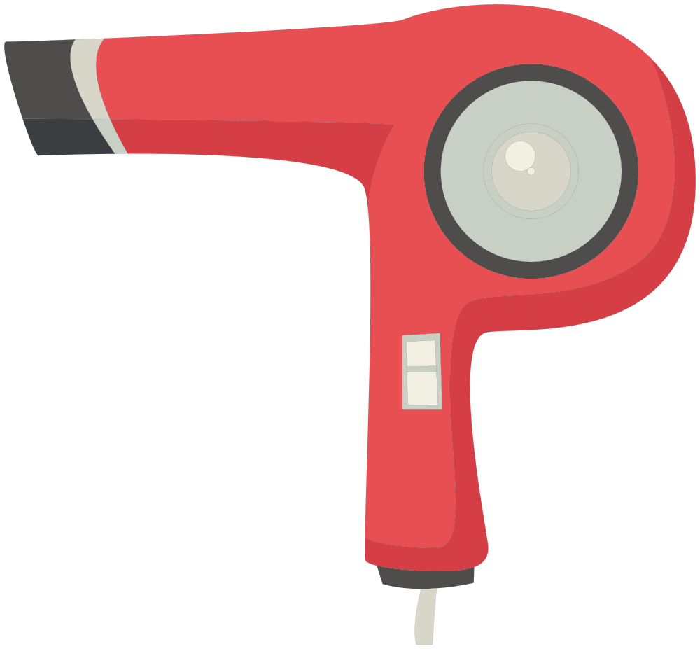 OnlineLabels Clip Art Electric Hair Dryer